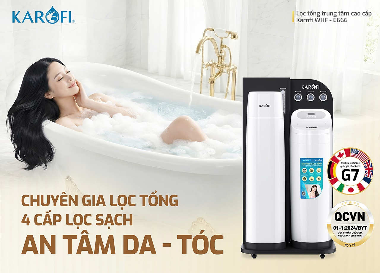 Lọc tổng trung tâm cao cấp Karofi WHF - E666